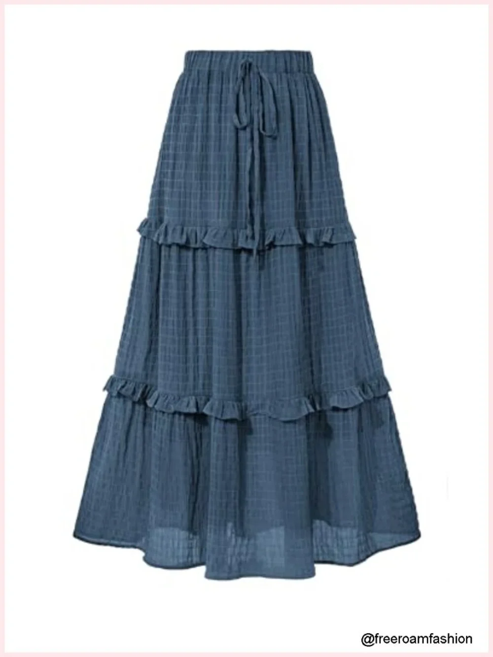 Elegant High Waist Flared A-Line Midi Skirt for Wedding Guest